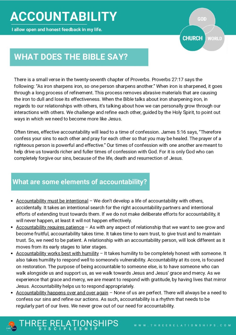 Accountability Rhythm Study