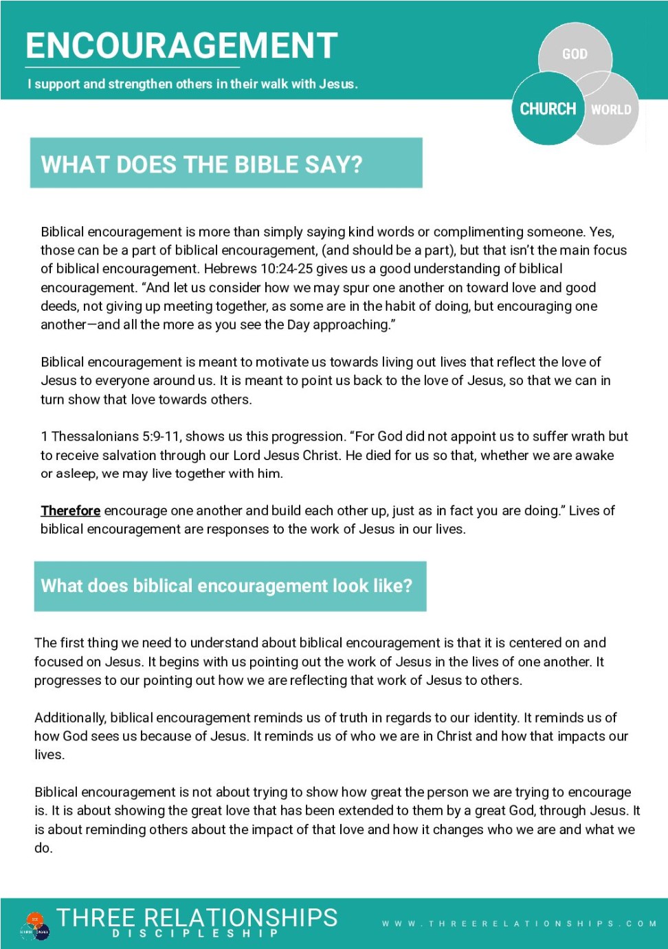 Encouragement Rhythm Study